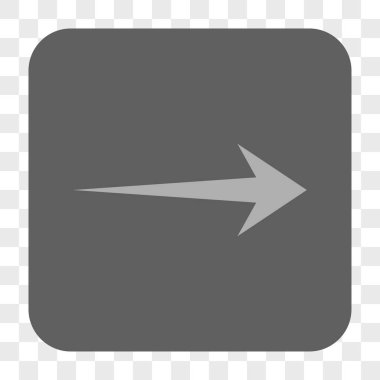 Ok sağ yuvarlak kare düğme