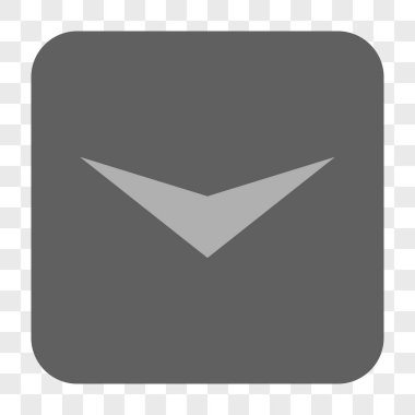 Ok ucu yuvarlatılmış kare düğmesini basılı