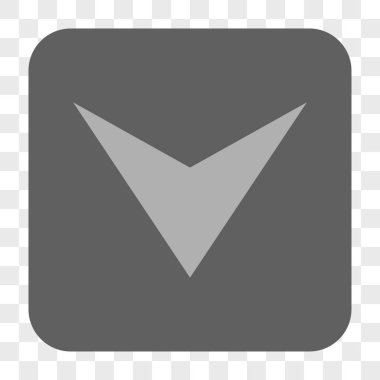 Ok ucu yuvarlatılmış kare düğmesini basılı