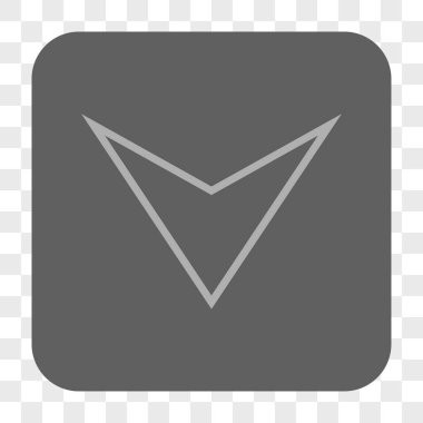 Ok ucu yuvarlatılmış kare düğmesini basılı