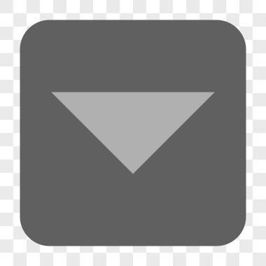 Ok ucu yuvarlatılmış kare düğmesini basılı