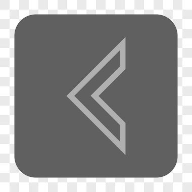 Ok ucu sol yuvarlak kare düğme