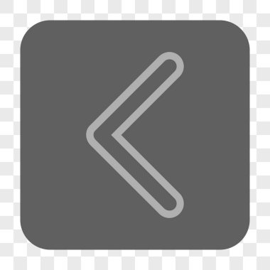 Ok ucu sol yuvarlak kare düğme