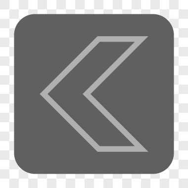 Ok ucu sol yuvarlak kare düğme