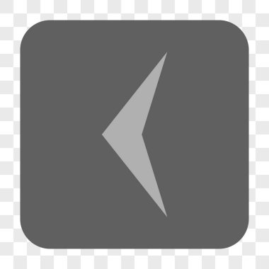 Ok ucu sol yuvarlak kare düğme