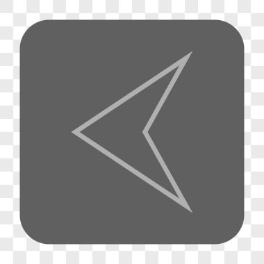 Ok ucu sol yuvarlak kare düğme