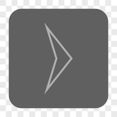 Ok ucu sağ yuvarlak kare düğme