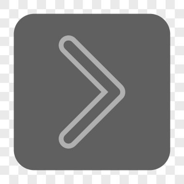 Ok ucu sağ yuvarlak kare düğme