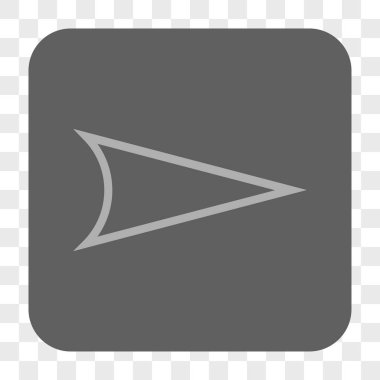 Ok ucu sağ yuvarlak kare düğme