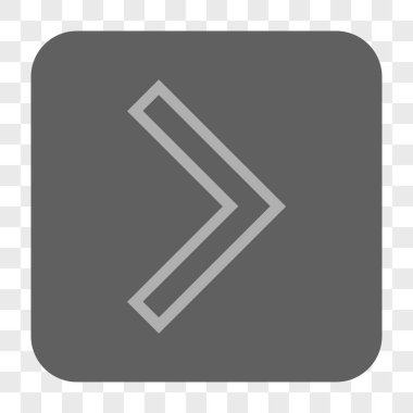 Ok ucu sağ yuvarlak kare düğme