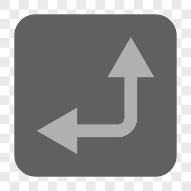 Bifurkasyon ok sol kadar kare düğme yuvarlak