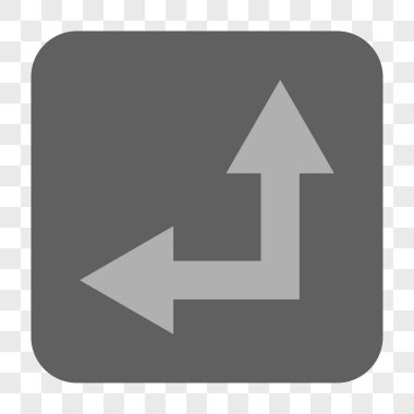 Bifurkasyon ok sol kadar kare düğme yuvarlak