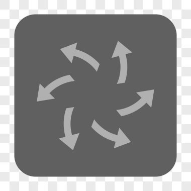 Santrifüj okları yuvarlak kare düğme