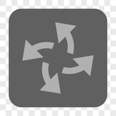 Santrifüj okları yuvarlak kare düğme