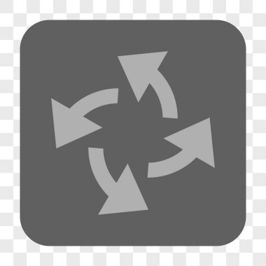 Santrifüj okları yuvarlak kare düğme