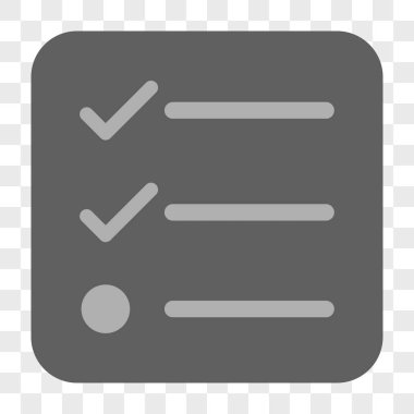 Denetim listesi yuvarlak kare düğme