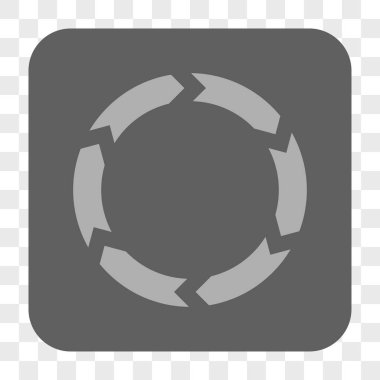 Dolaşım yuvarlak kare düğme