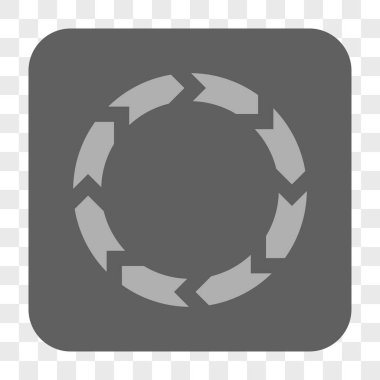 Dolaşım yuvarlak kare düğme