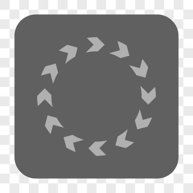 Dolaşım yuvarlak kare düğme