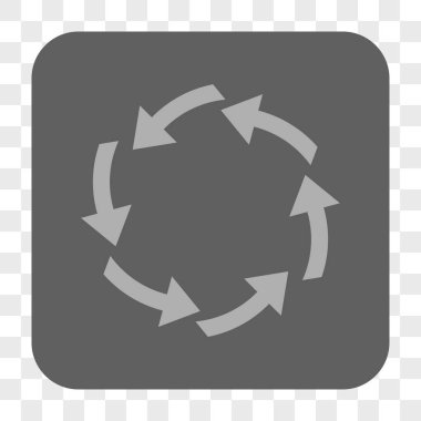 Dolaşım yuvarlak kare düğme