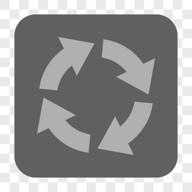 Dolaşım yuvarlak kare düğme