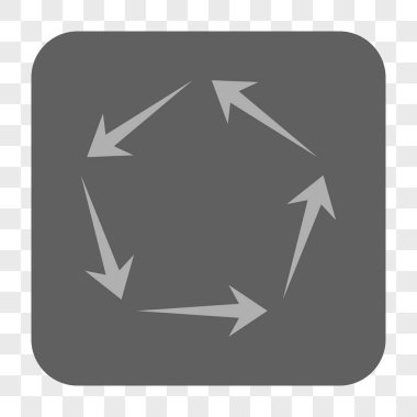 Dolaşım yuvarlak kare düğme