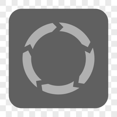 Dolaşım yuvarlak kare düğme