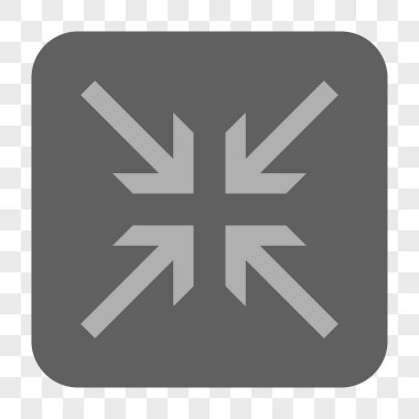 Oklar yuvarlak kare düğme collide