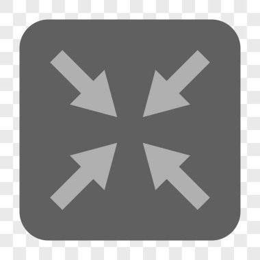 Oklar yuvarlak kare düğmeye basmak