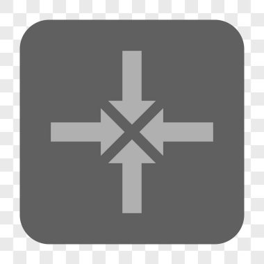 Oklar yuvarlak kare düğmeye basmak