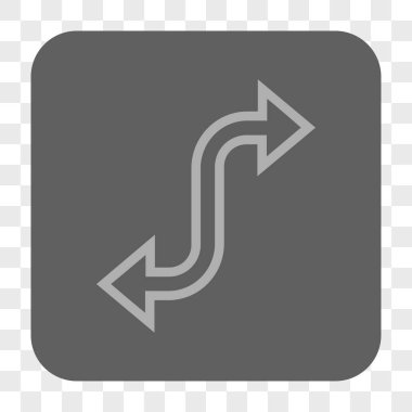 Eğri Exchange ok yuvarlak kare düğme