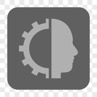 Cyborg dişli yuvarlak kare düğme