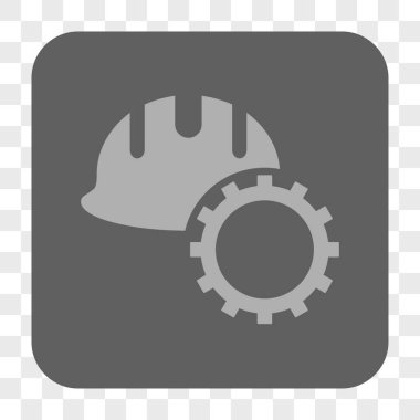 Geliştirme Hardhat yuvarlak kare düğme