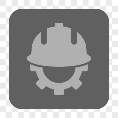 Geliştirme kask yuvarlak kare düğme