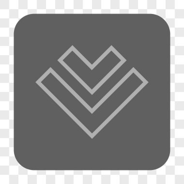 Yuvarlatılmış Kare düğme aşağı yön