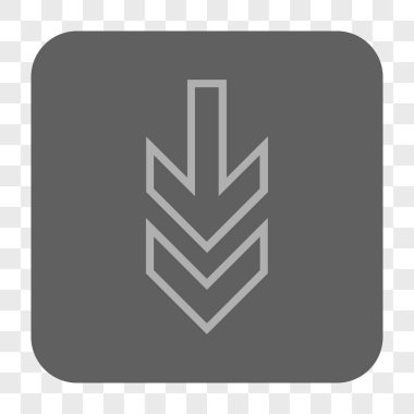 Yuvarlatılmış Kare düğme aşağı yön