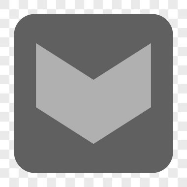 Yuvarlatılmış Kare düğme aşağı yön