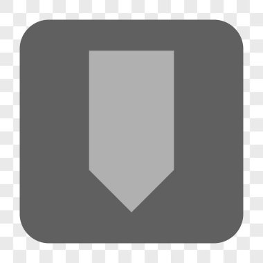 Yuvarlatılmış Kare düğme aşağı yön