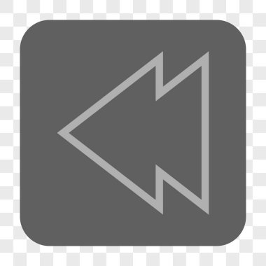 Yön sol yuvarlak kare düğme