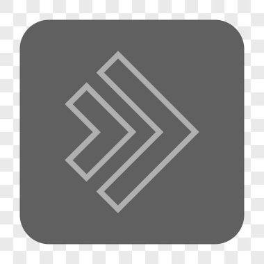 Yön sağ yuvarlak kare düğme