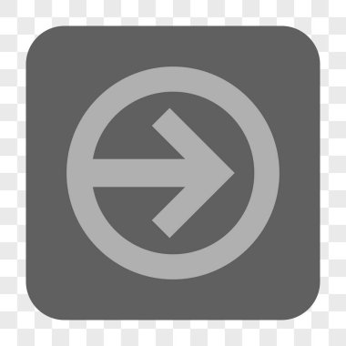 Yön sağ yuvarlak kare düğme