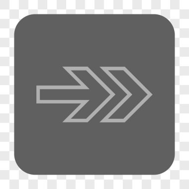 Yön sağ yuvarlak kare düğme