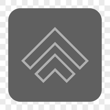 Yön yukarı yuvarlak kare düğme