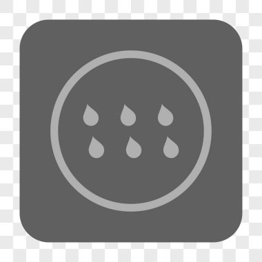 Damla kare düğme yuvarlak