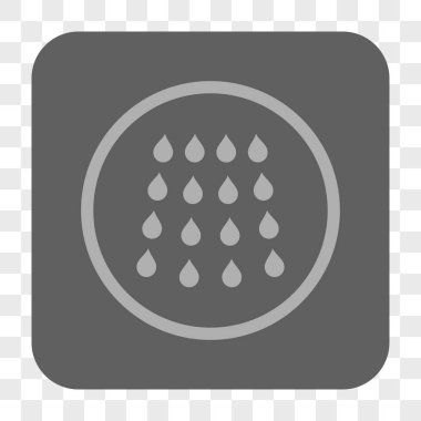 Damla kare düğme yuvarlak