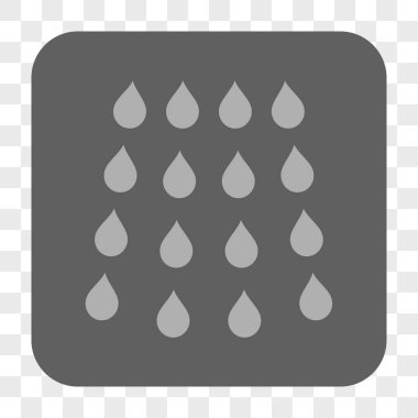 Damla kare düğme yuvarlak