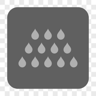 Damla kare düğme yuvarlak