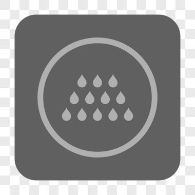 Damla kare düğme yuvarlak