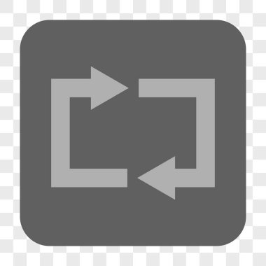 Exchange okları yuvarlak kare düğme