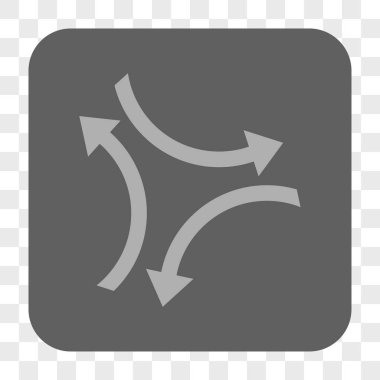 Exchange okları yuvarlak kare düğme